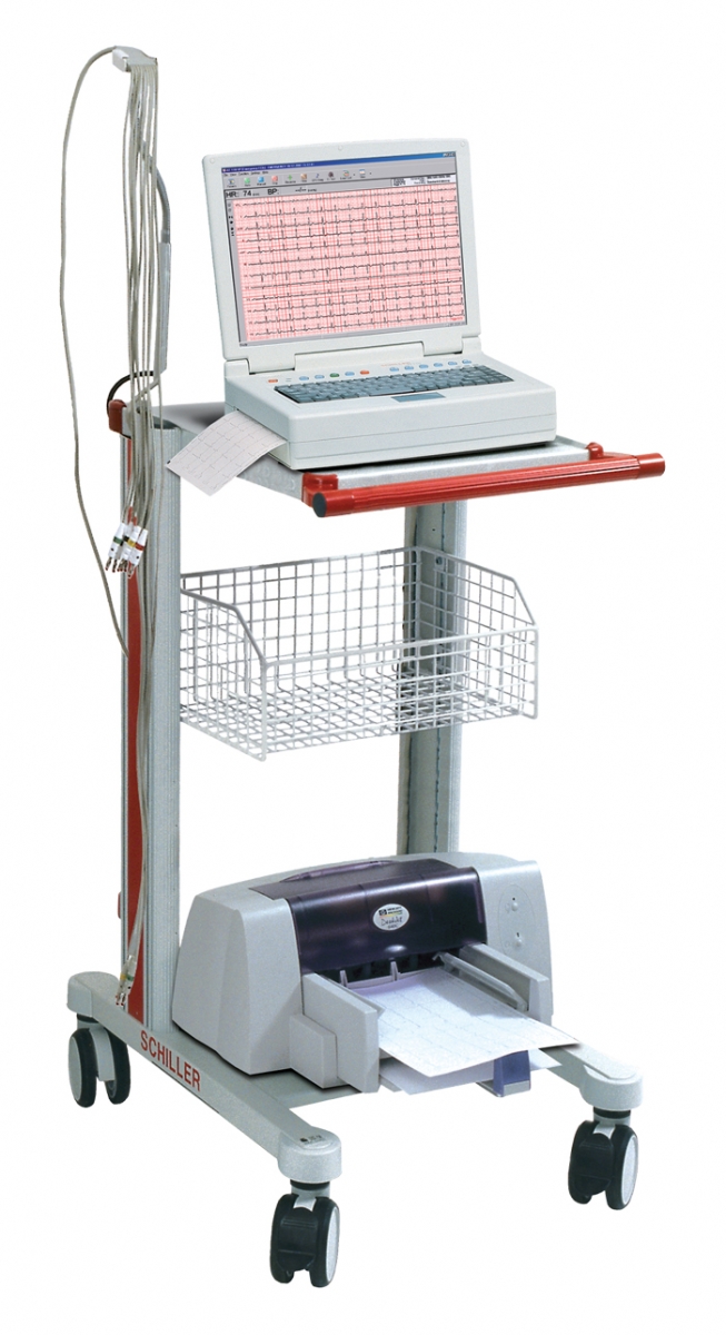 Schiller CardioLaptop AT-110 PC Based Stress System with Cart and ...